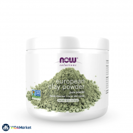 NOW Foods, Solutions, Порошок из европейской глины очищающее средство для лица, 170 гр