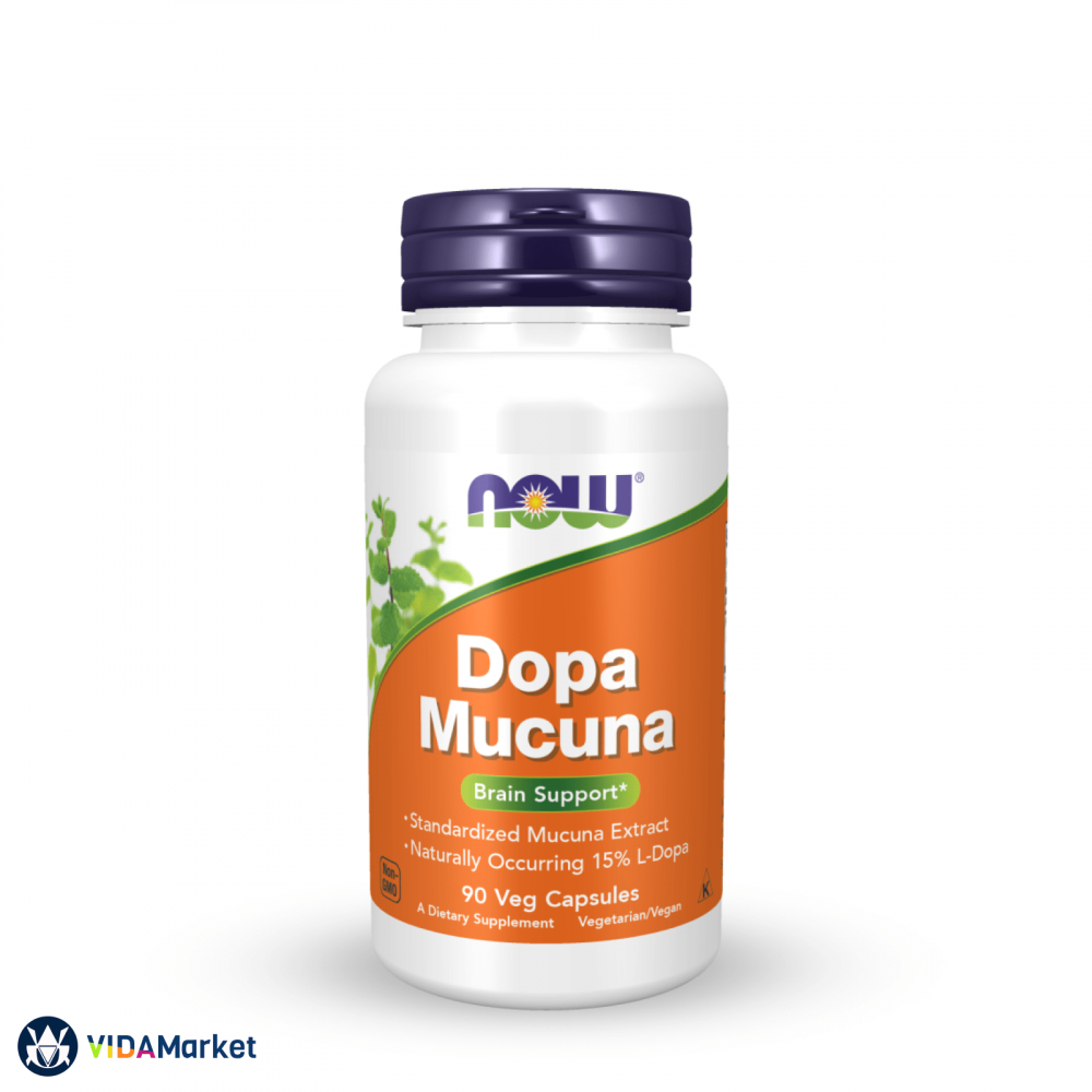 Now Foods Dopa Mucuna (Допа Мукуна)  – 90 шт. растительных капсул