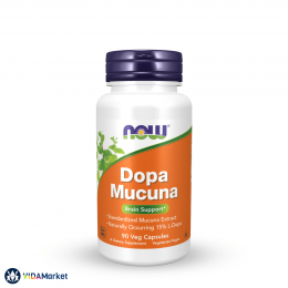 NOW Foods, Dopa Mucuna, 90 растительных капсул