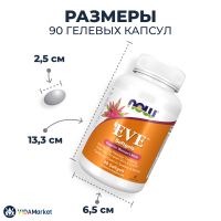 NOW Foods, Eve, Ева, Витамины и Минералы для Женщин, 90 мягких таблеток 