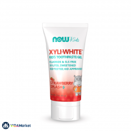 NOW Foods, Solutions, XyliWhite, Детская зубная гель-паста со вкусом клубники, 85 гр