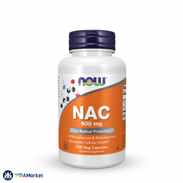 NOW Foods, NAC (N-ацетилцистеин) 600 мг, 100 растительных капсул