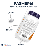 NOW Foods, Omega-3 Mini, Омега-3 180EPA/120DHA Мини 500 мг, 180 гелевых капсул