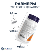 NOW Foods, Omega-3, Омега 3 1000 мг, 180 EPA / 120 DHA, 200 гелевых капсул